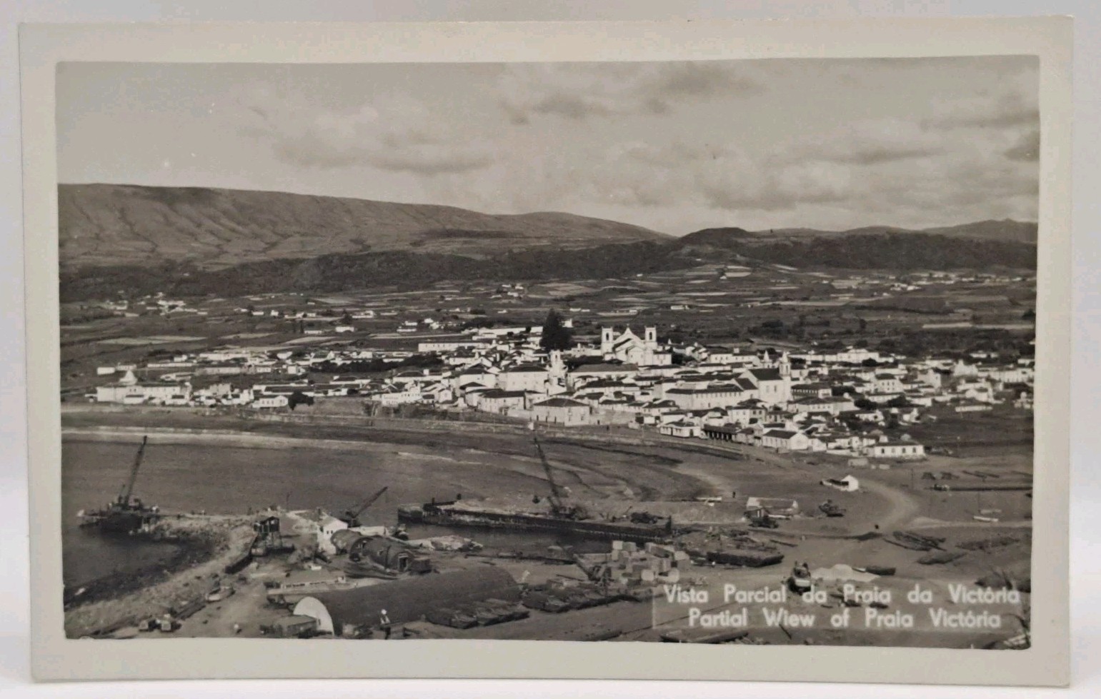 Partial View Of Praia Victoria Vintage Postcard Unposted 2s103 Partial View Of Praia Victoria Vintage Postcard Unposted 2s103