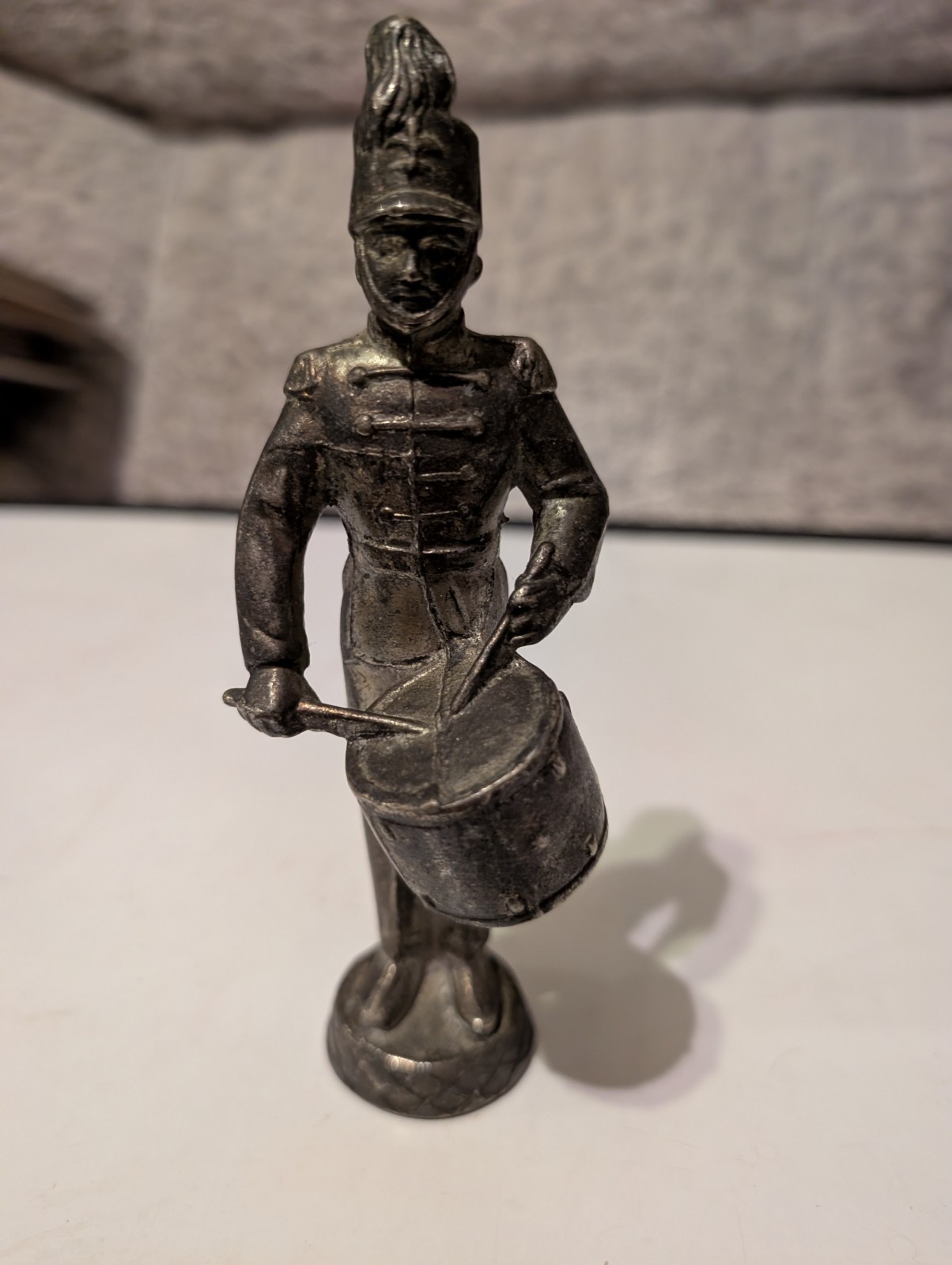 Antique LUDWIG DRUMS promotional solid metal advertising figure rare