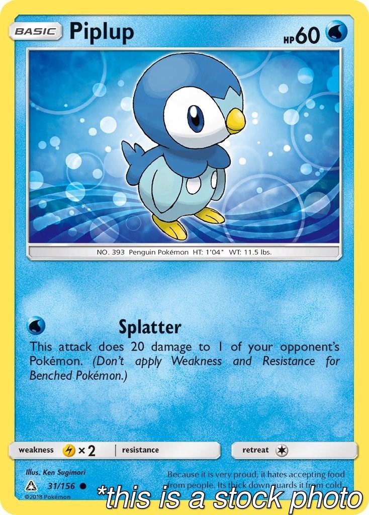 Piplup (31) - 31/156 - SM - Ultra Prism - LP Piplup (31) - 31/156 - SM - Ultra Prism - LP