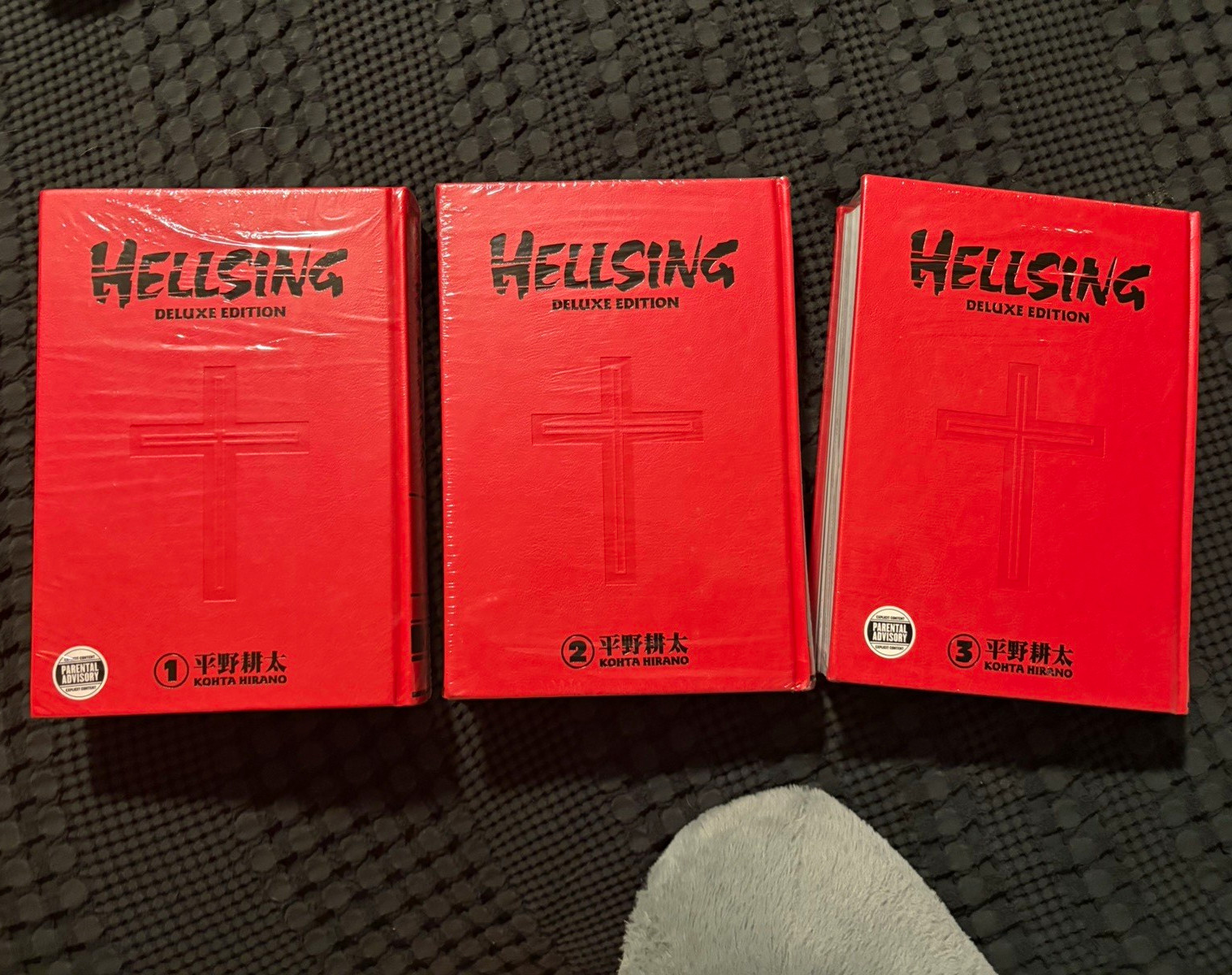 Hellsing Deluxe Edition Hardcover Manga Lot Vol 1-3 Kohta Hirano Dark Horse