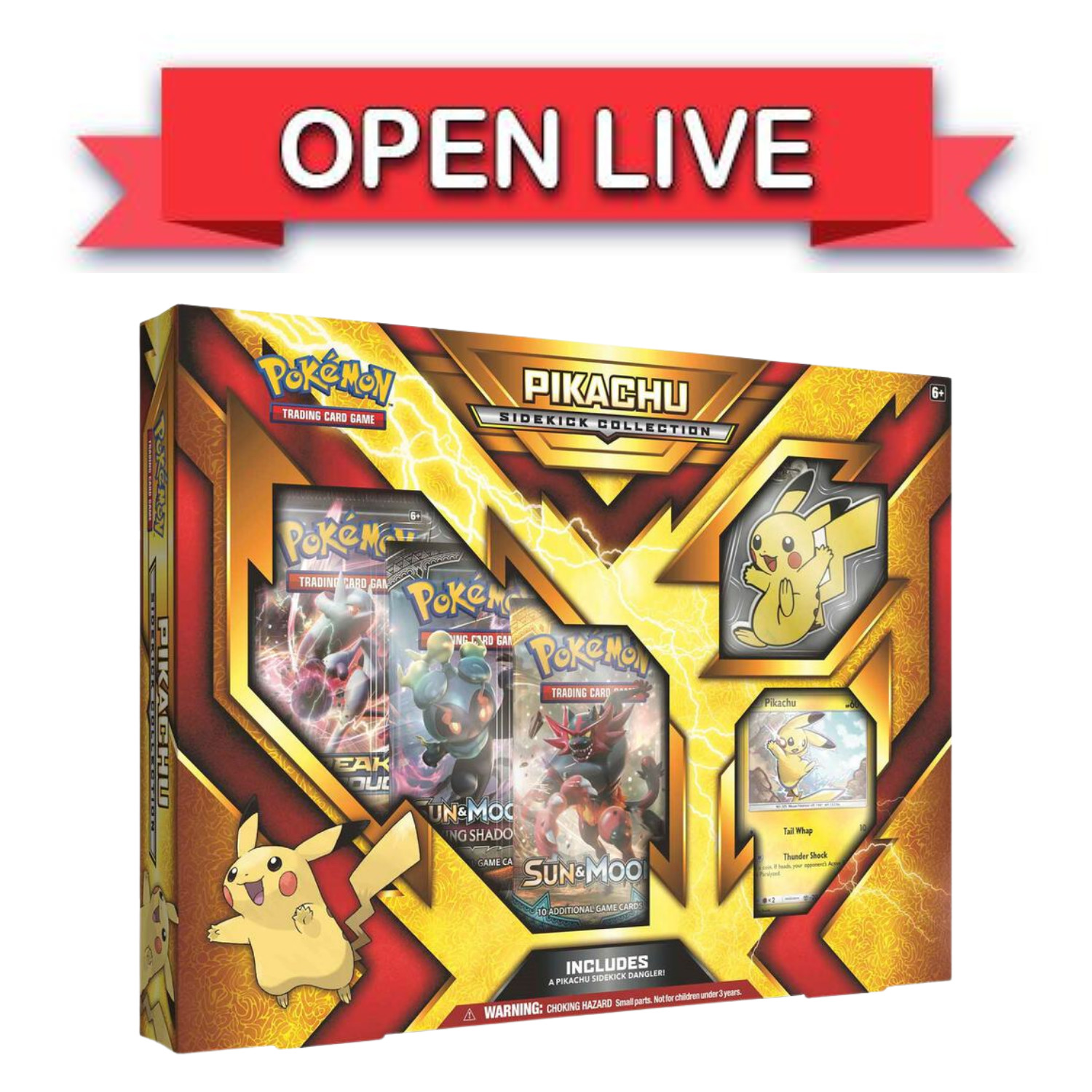 Open Live Pokemon TCG Pikachu Sidekick Collection English Sealed Open Live Pokemon TCG Pikachu Sidekick Collection English Sealed