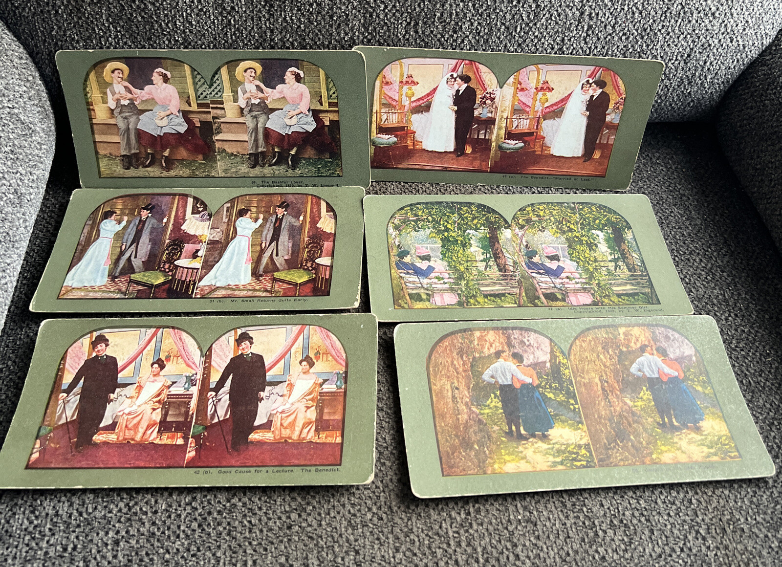 6 Antique 1899 T W Ingersoll Stereoview Stereoscope Cards 31, 41, 42, 47, 69, 70 6 Antique 1899 T W Ingersoll Stereoview Stereoscope Cards 31, 41, 42, 47, 69, 70