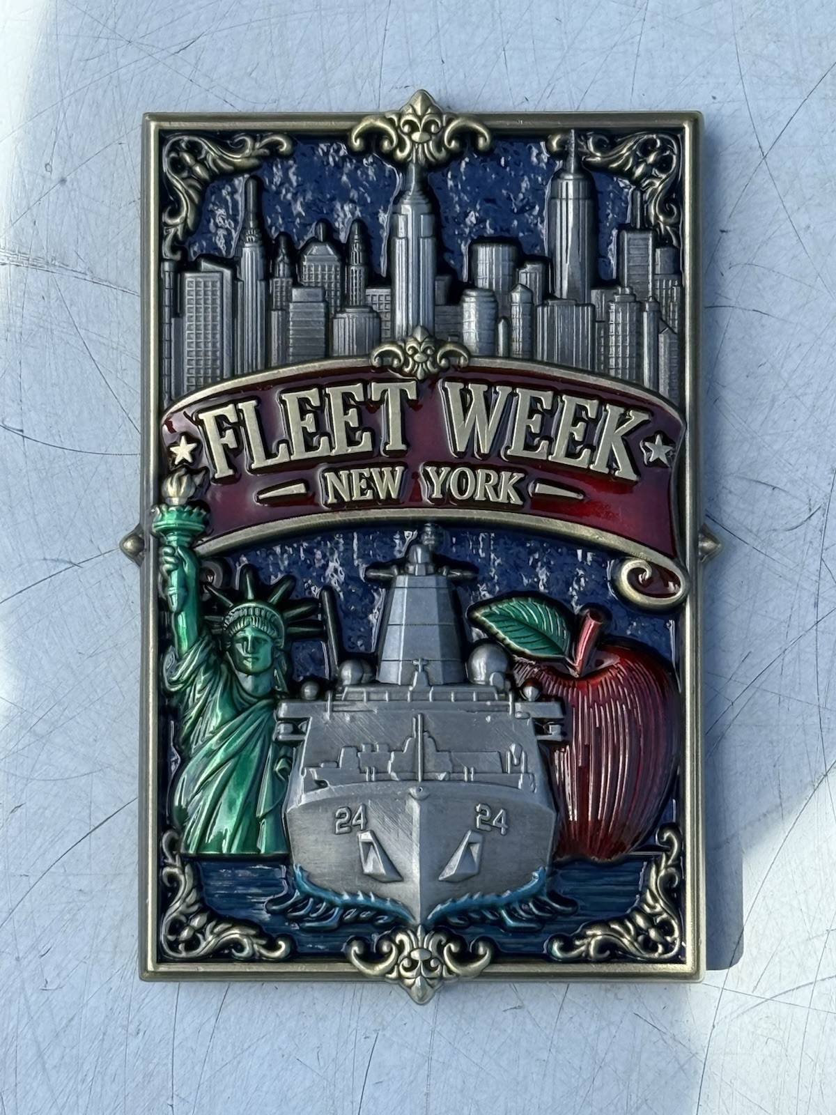 3.5” International Naval Review Fleet Week New York Challenge Coin