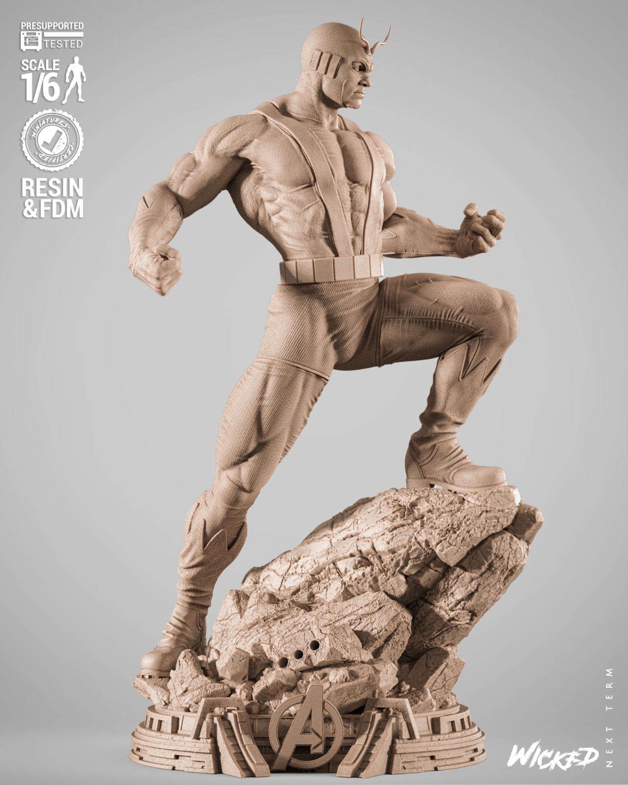 Giant Man Resin Sculpture Statue Model Kit  Unpainted/Unassembled