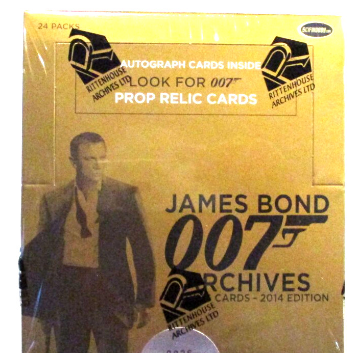 JAMES BOND 007 ARCHIVES 2014 EDITION FACTORY SEALED BOX AUTOGRAPHS AND RELICS