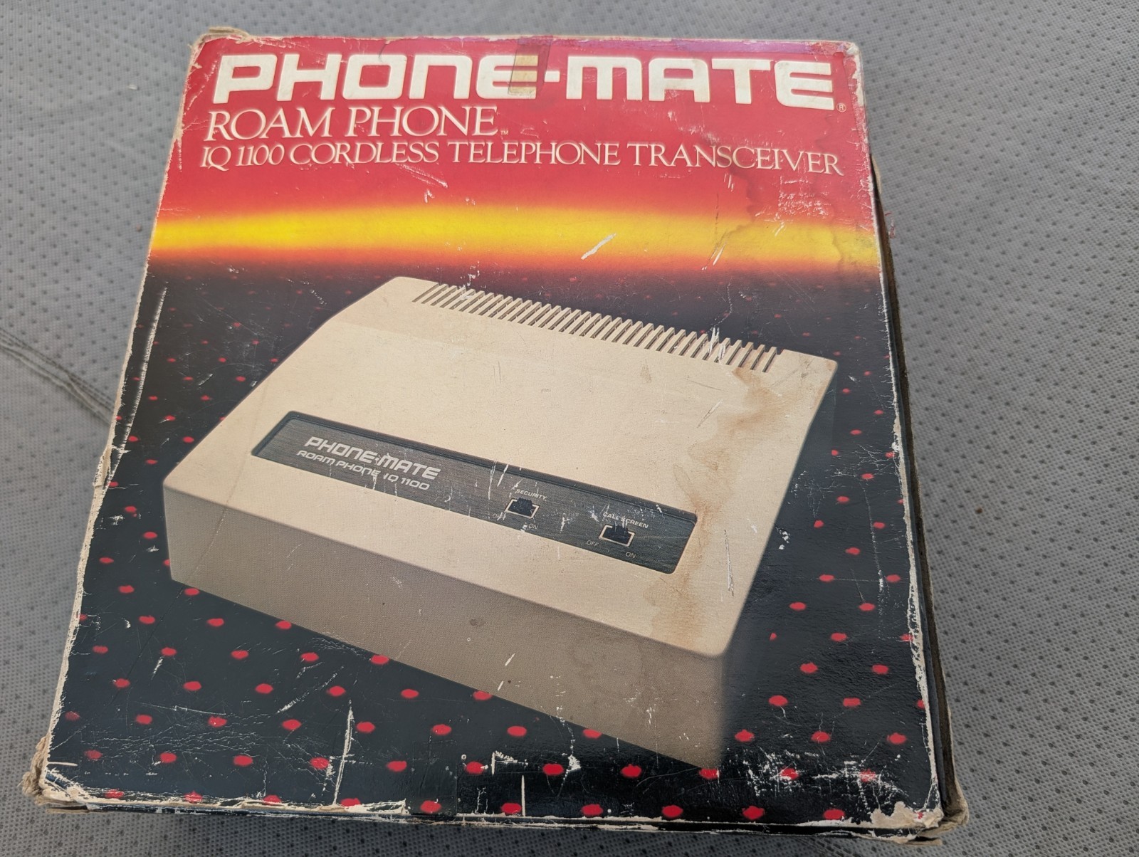 VINTAGE 1980\'S PHONE MATE ROAM PHONE IQ 1100 RECEIVER CALL SCREENER GREAT VINTAGE 1980\'S PHONE MATE ROAM PHONE IQ 1100 RECEIVER CALL SCREENER GREAT