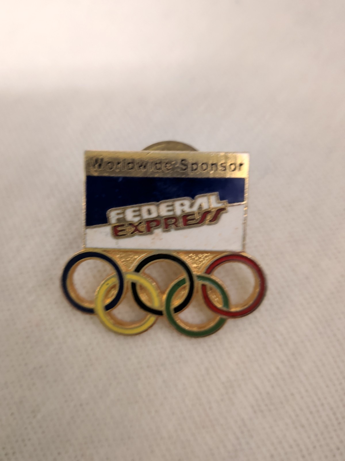 Vintage Federal Express 1988 United States Olympics USA Olympic Games Lapel Pin