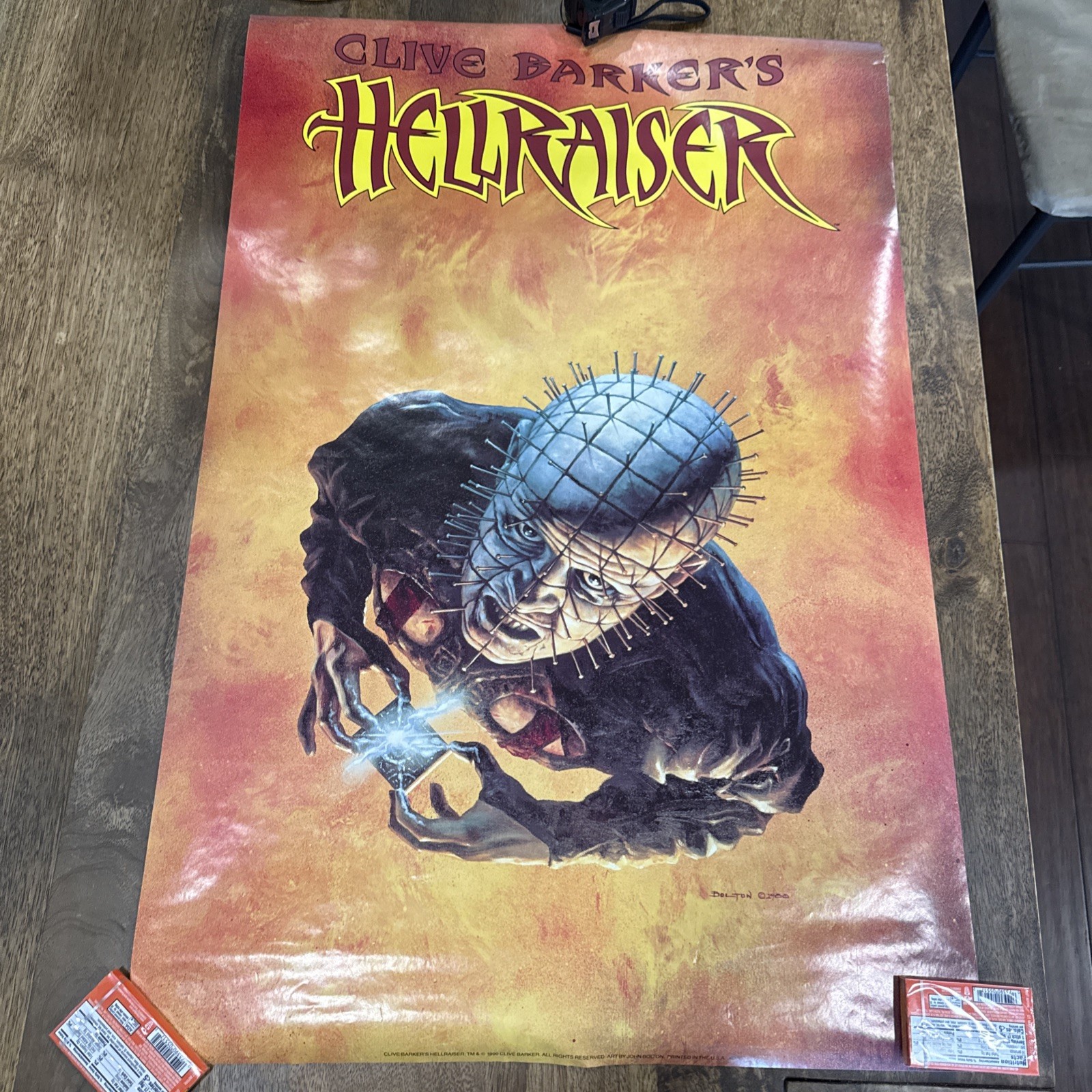 Vintage- Clive Barker\'s- HELLRAISER- 1990 -John Bolton- Great Condition