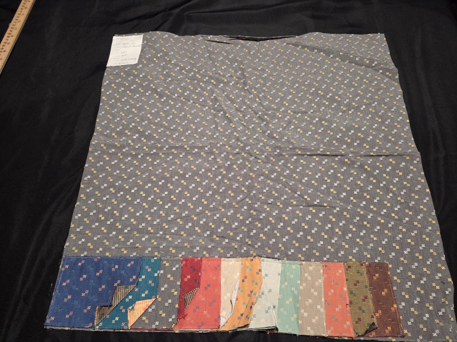 Vintage Sahco Hesslein Fabric Sample 100% Viscose-26\ Vintage Sahco Hesslein Fabric Sample 100% Viscose-26\
