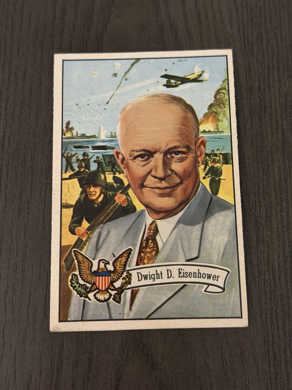 1952 Bowman US Presidents #36 DWIGHT D EISENHOWER President Trading Card (Read) 1952 Bowman US Presidents #36 DWIGHT D EISENHOWER President Trading Card (Read)