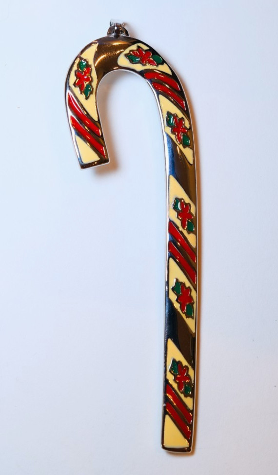 1981 Vintage Wallace Silversmiths Peppermint Candy Cane Solid Pewter