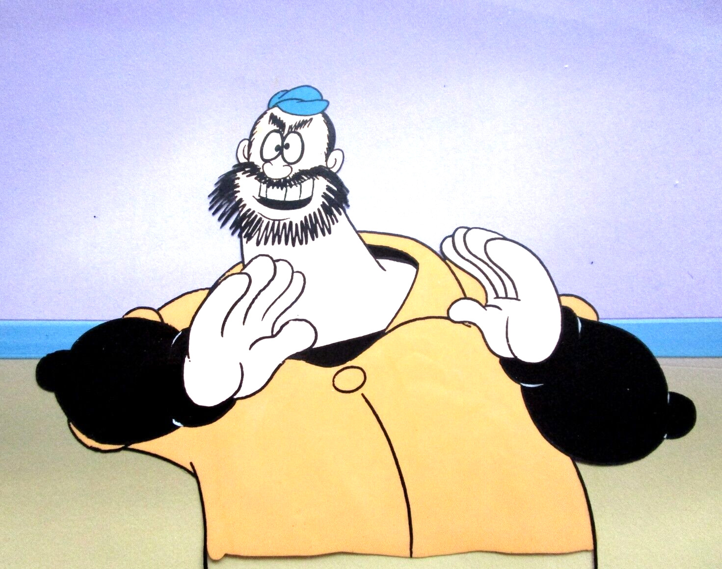 POPEYE BRUTUS sailor 1980's HANNA-BARBERA ORIGINAL PRODUCTION CEL hat muscles POPEYE BRUTUS sailor 1980's HANNA-BARBERA ORIGINAL PRODUCTION CEL hat muscles