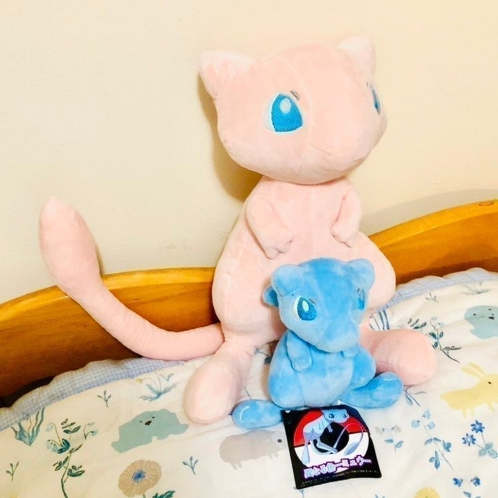 2 NEW Mew Pokemon Plush Doll Pink Blue Cat Kitten Pocket Monster Plush Gift Set 2 NEW Mew Pokemon Plush Doll Pink Blue Cat Kitten Pocket Monster Plush Gift Set