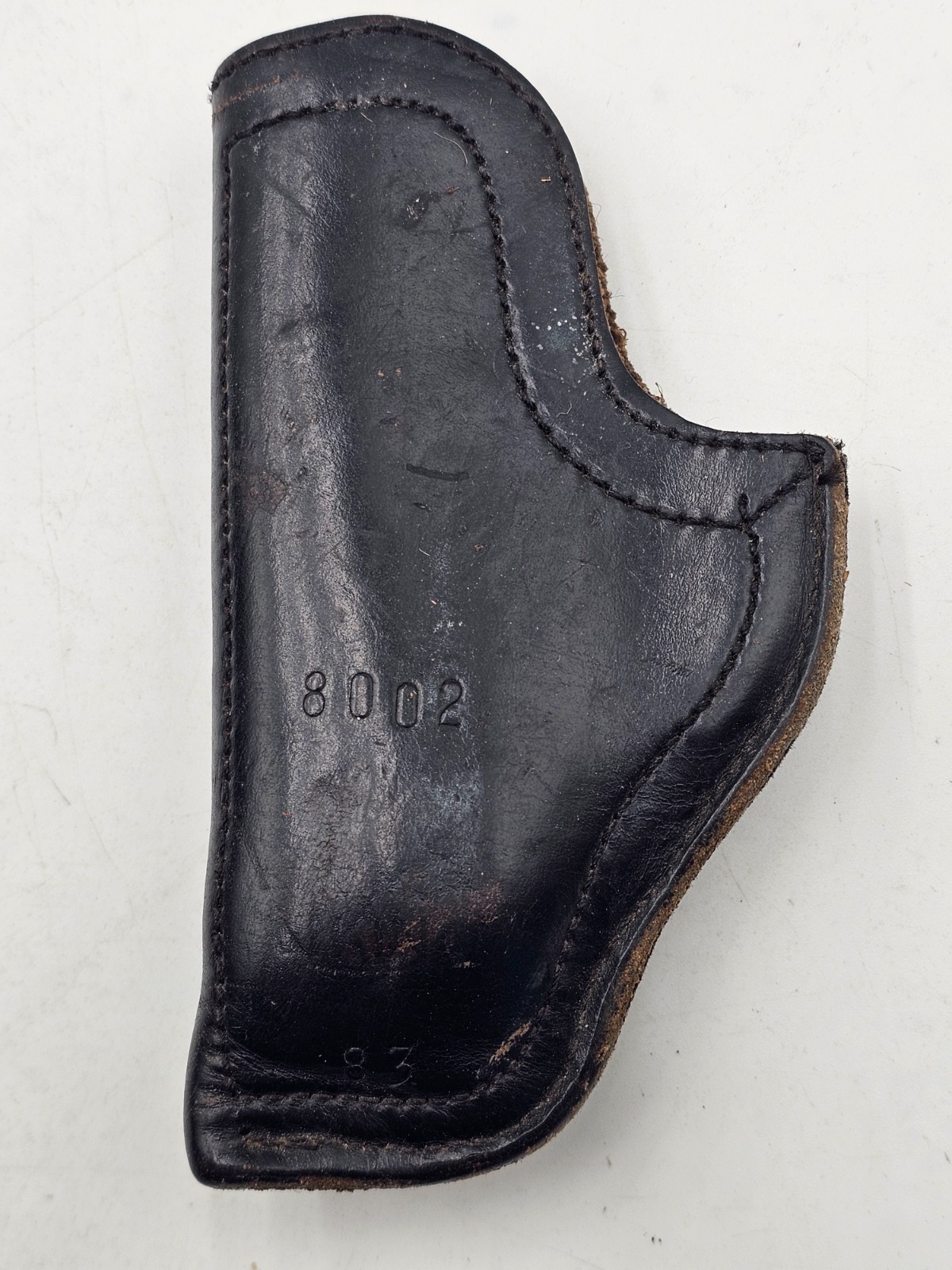 Vintage European-style military police leather pocket holster 8002
