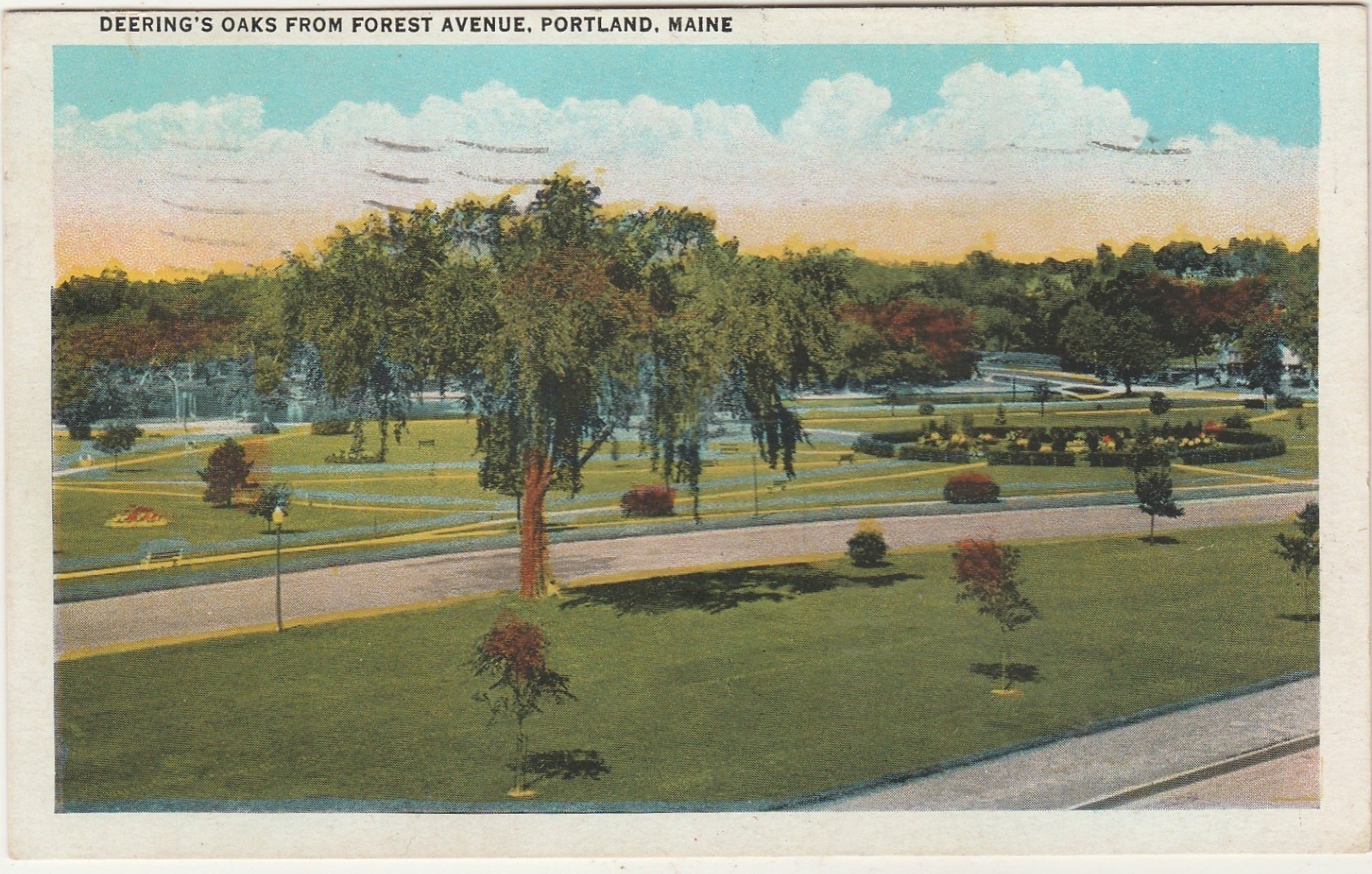 Deering\'s Oaks From Forest Ave-Portland-Maine-Me-As Is