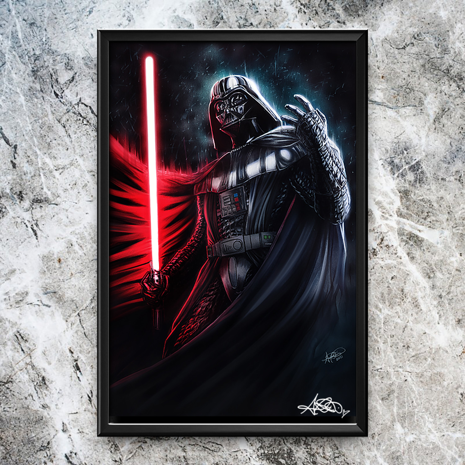 {SIGNED} Star Wars: Darth Vader Art Print 11x17\