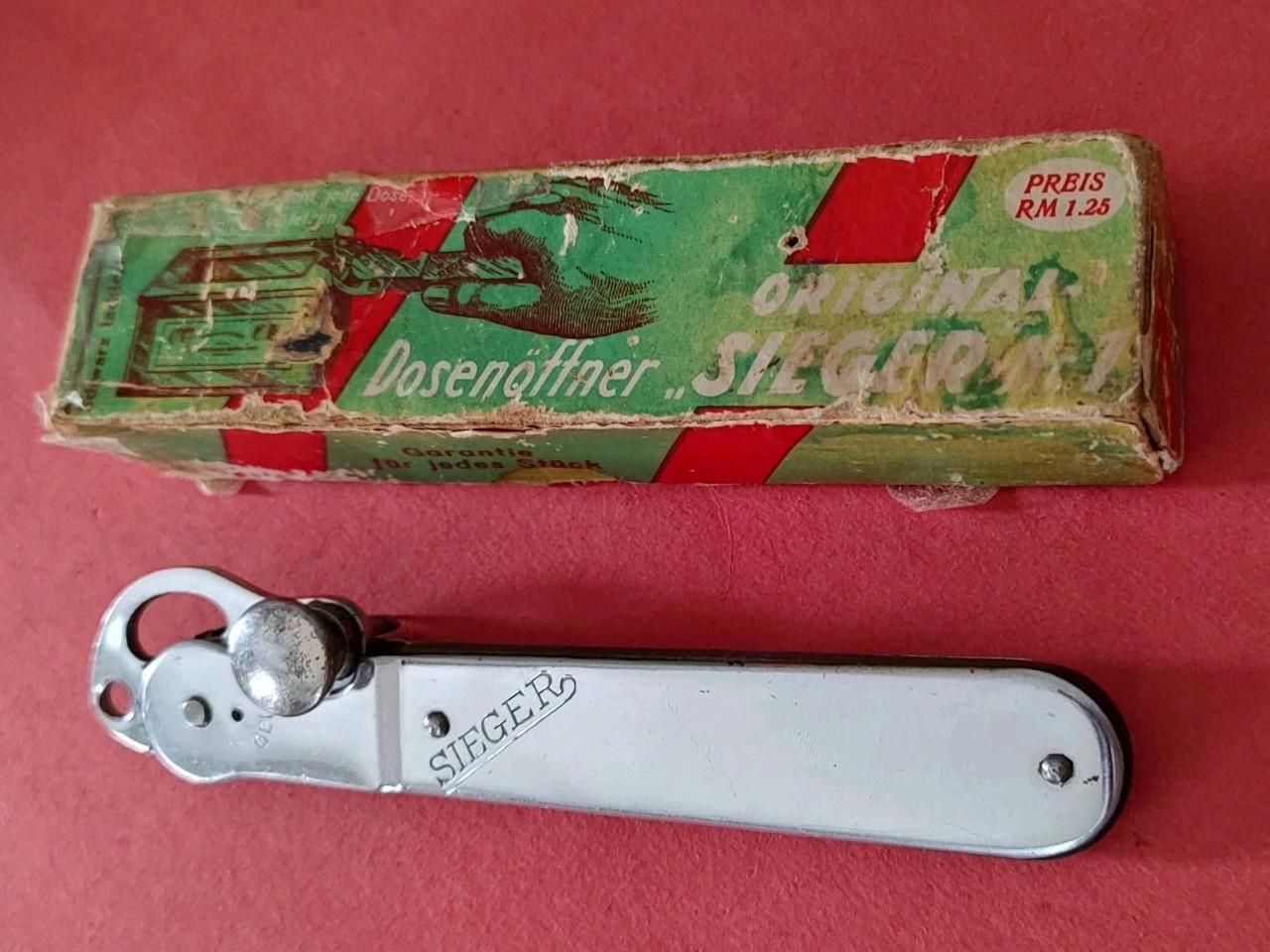 Vintage Dosenoffner Original Sieger Can Opener Original Box Germany 