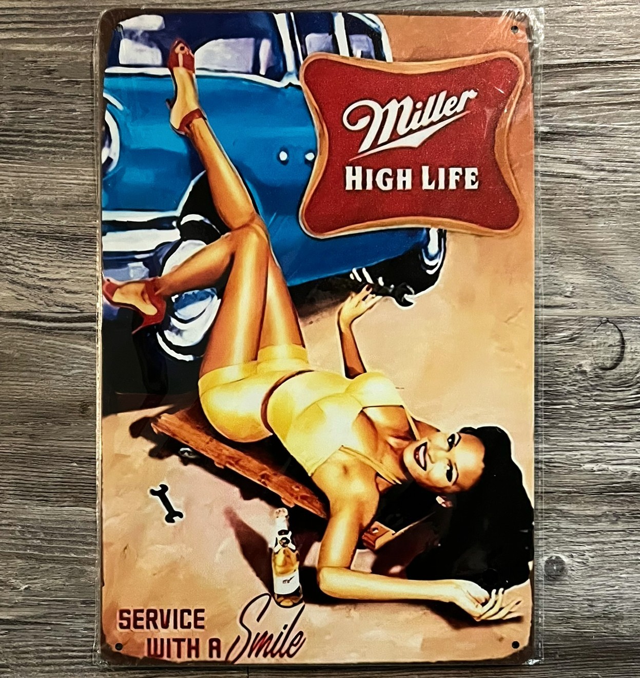 Miller High Life 8 x 12 Vintage Novelty Metal Sign New Miller High Life 8 x 12 Vintage Novelty Metal Sign New