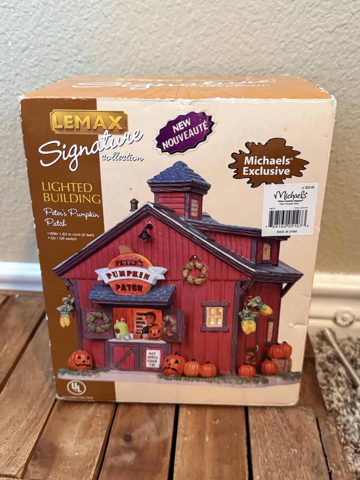 Lemax Signature Collection Lighted Peter\'s Pumpkin Patch 05107 Halloween Fall