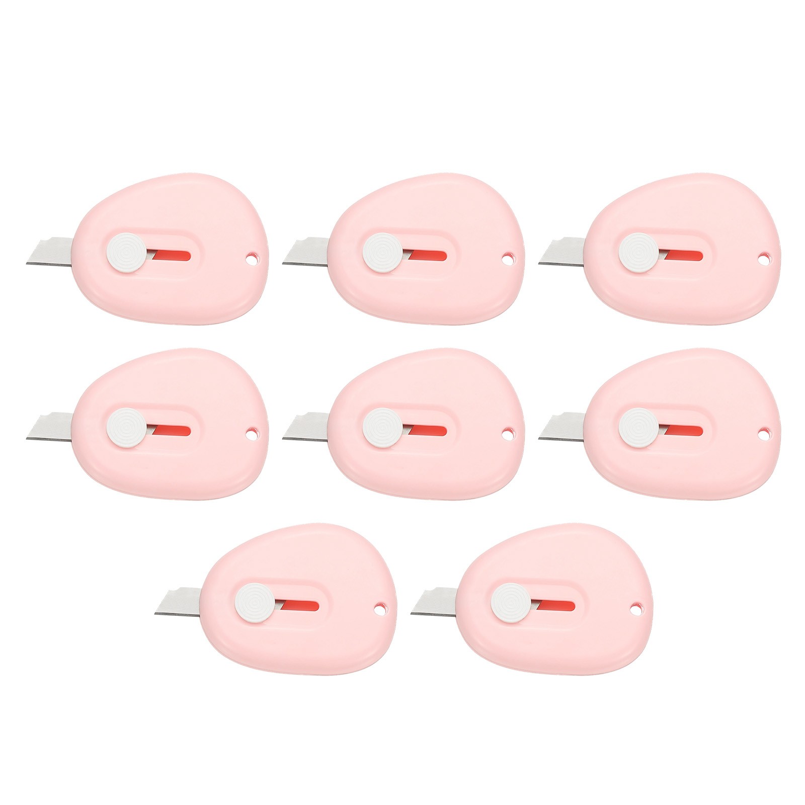 8 Pcs Mini Box Cutters Retractable, Small Utility Knife Letter Opener, Pink 8 Pcs Mini Box Cutters Retractable, Small Utility Knife Letter Opener, Pink