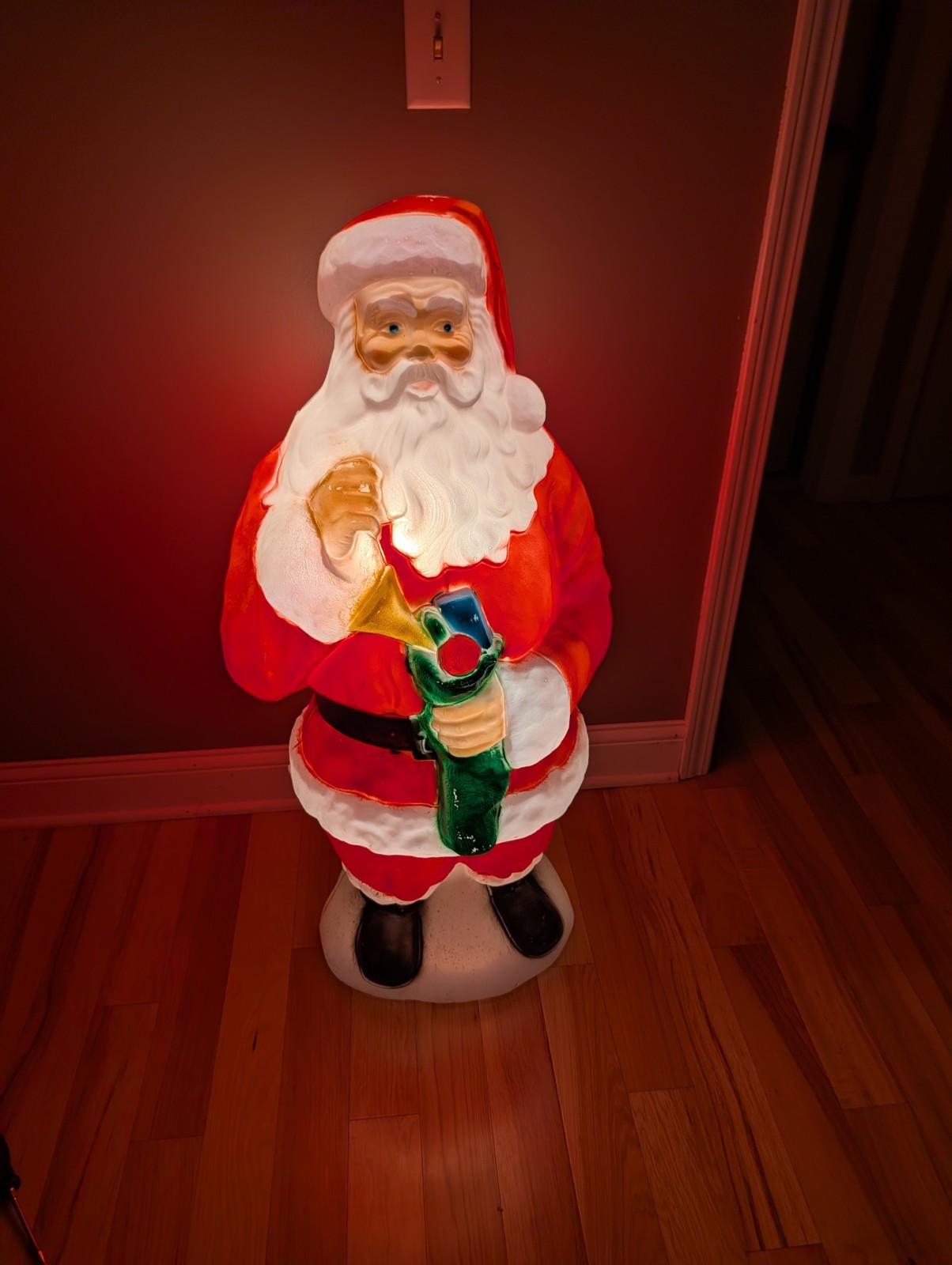Vintage General Foam Santa Blow Mold 42\
