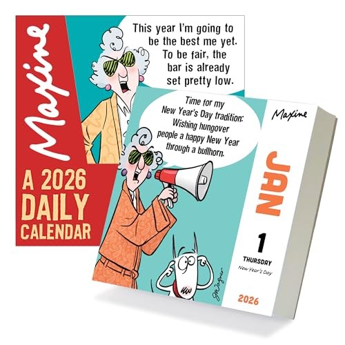 TF Publishing 2026 Maxine Daily Desktop Calendar - Small Daily Desk Calendar 202 TF Publishing 2026 Maxine Daily Desktop Calendar - Small Daily Desk Calendar 202