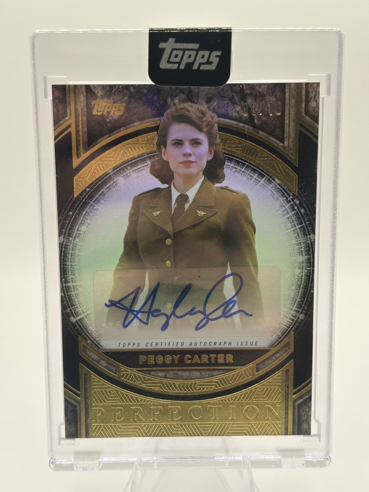 2025 Topps Marvel The Collector Hayley Atwell As Peggy Carter Black Auto /10