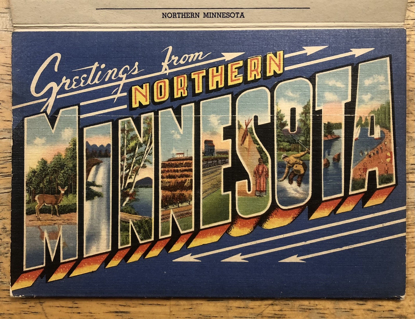 Rare Complete 1939 Scenic Northern Minnesota Vintage Antique Postcard Book RPPC Rare Complete 1939 Scenic Northern Minnesota Vintage Antique Postcard Book RPPC