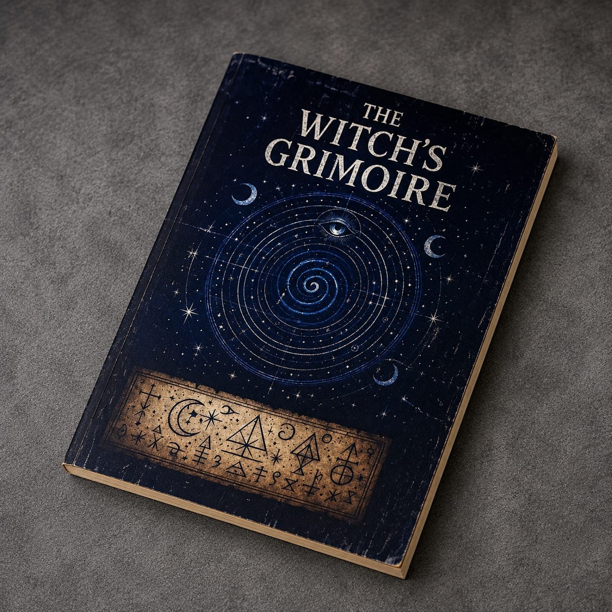 Witchcraft Grimoire 77 Pages Book of Shadows Kit with Moon Phases Herbal Lore...