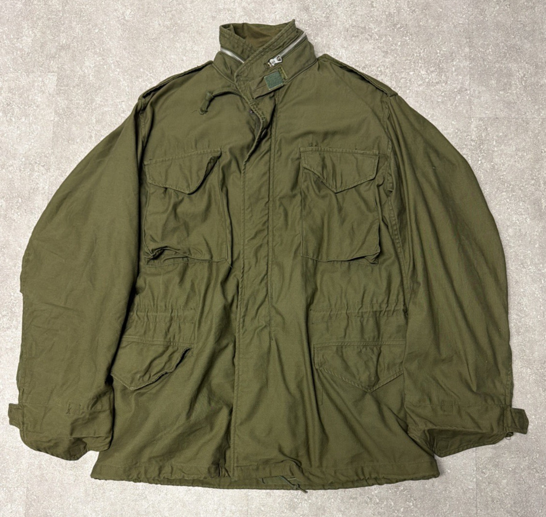 RARE Vintage US Military M-65 Field Jacket 1967 Aluminum Zipper Medium Long K-95