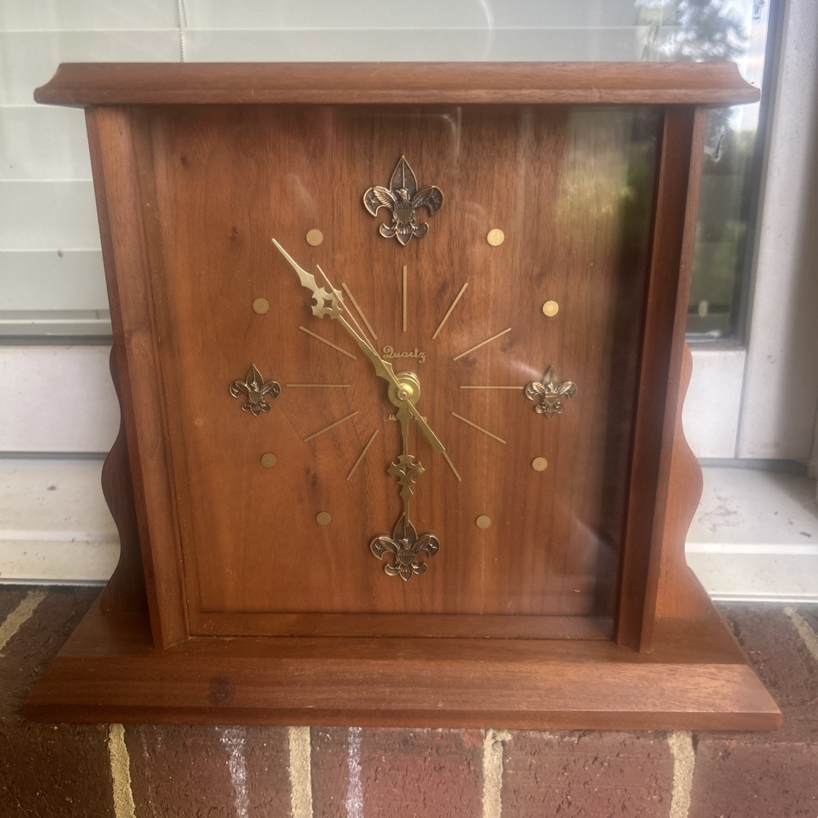 VINTAGE Marion Kay Quartz Clock NO. 38 FIRESIDE. 