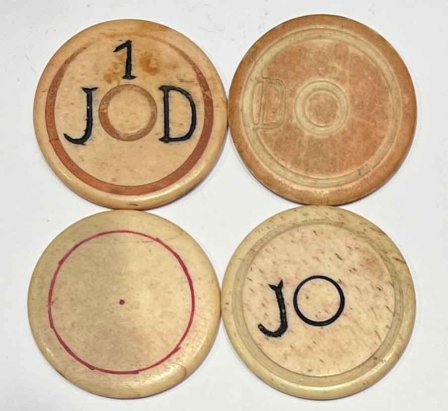 Uruguay 1920´ antique casino tokens games made in bone 