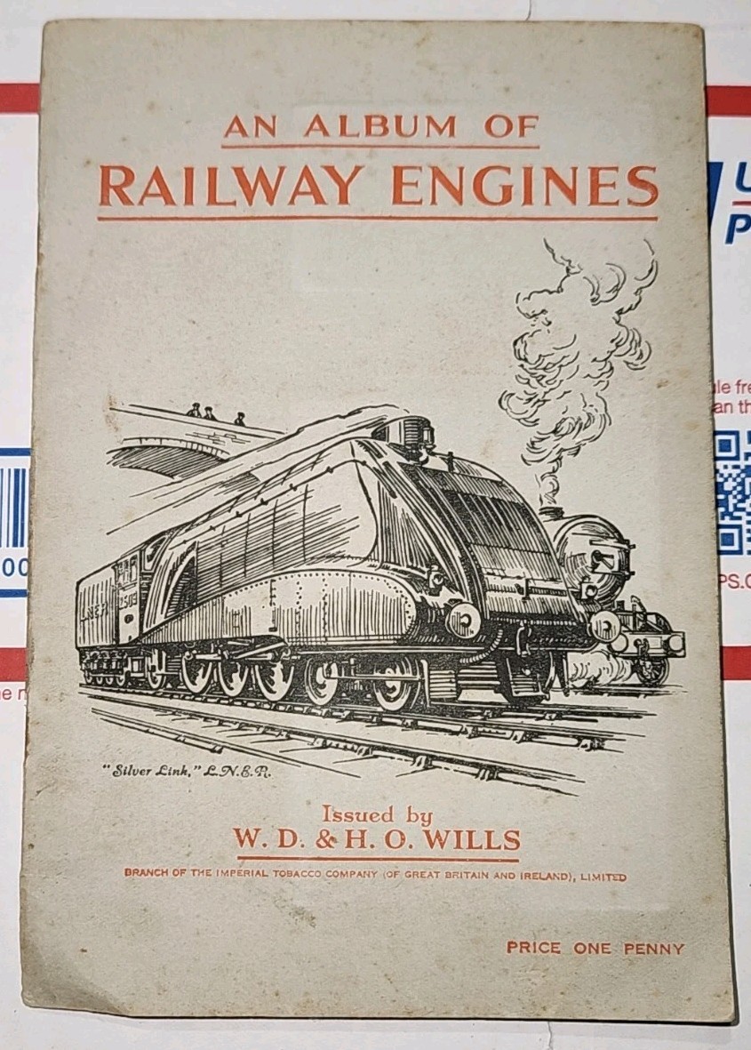 W. D. & H. O. Wills 1930's Cigarette Card Album RAILWAY ENGINES Full Set Of 50 