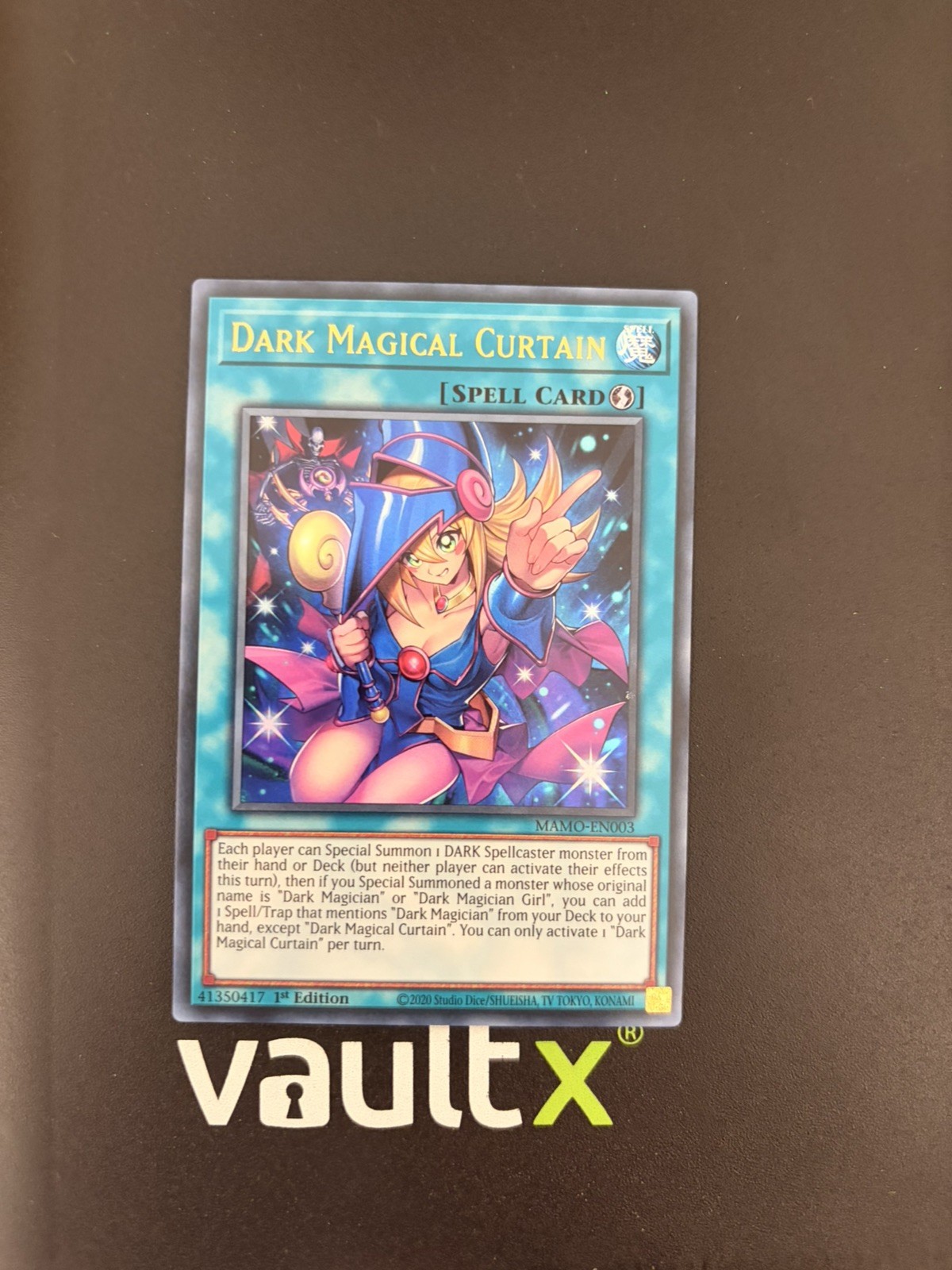 Yu-Gi-Oh TCG Dark Magical Curtain MAMO-EN003 1st Ed Super Rare Regular 