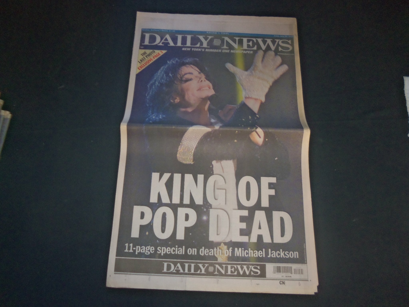 2009 JUNE 26 NEW YORK DAILY NEWS NEWSPAPER-MICHAEL JACKSON DEAD-1958-2009-NP1742 2009 JUNE 26 NEW YORK DAILY NEWS NEWSPAPER-MICHAEL JACKSON DEAD-1958-2009-NP1742