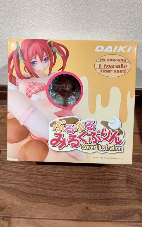 Daiki Official Puru Puru Milk Pudding 1/6 Figure 16cm by Sameda Koban japan