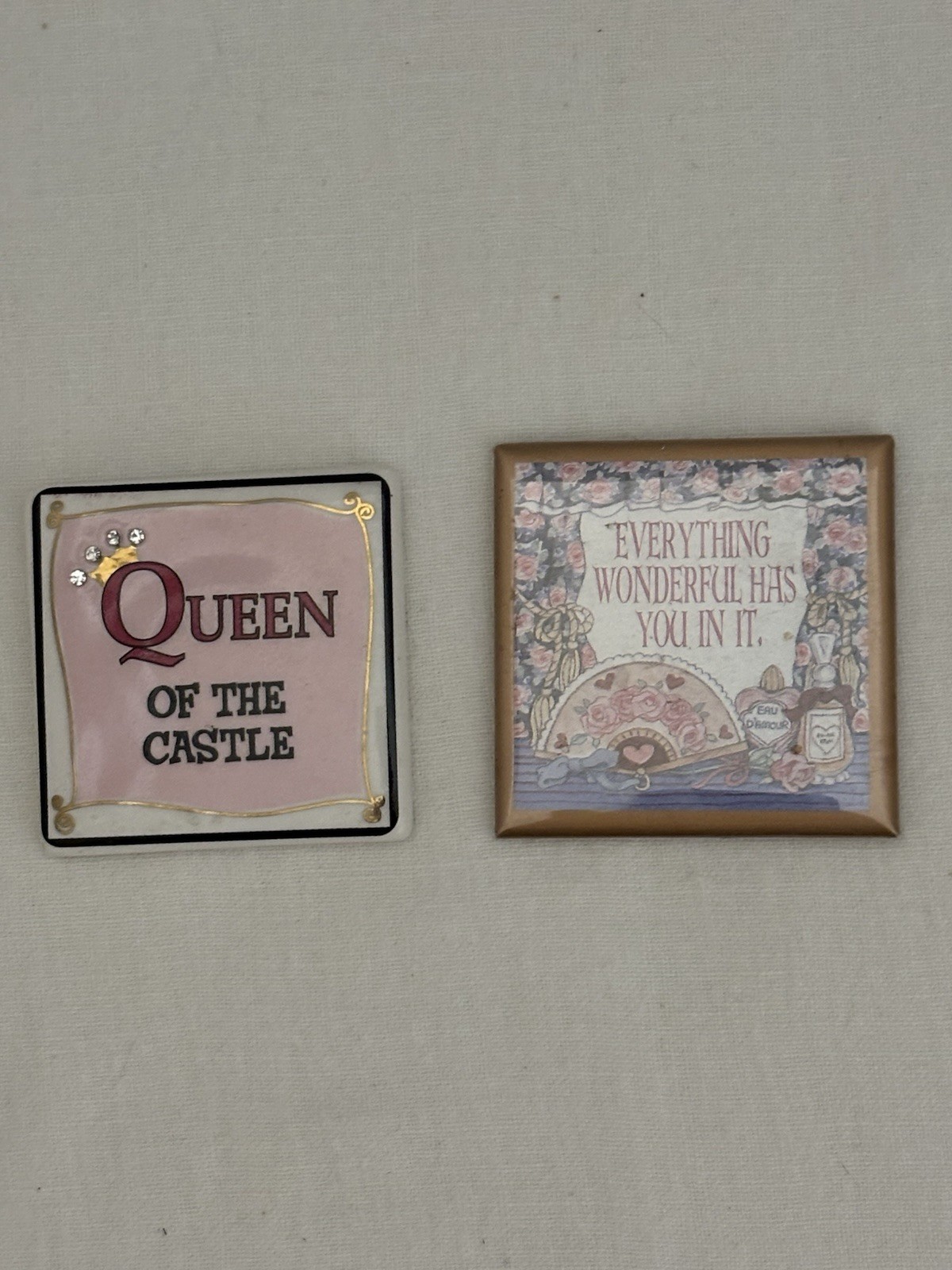 Two Vintage Fun Refrigerator Magnets. Excellent Condition. Two Vintage Fun Refrigerator Magnets. Excellent Condition.