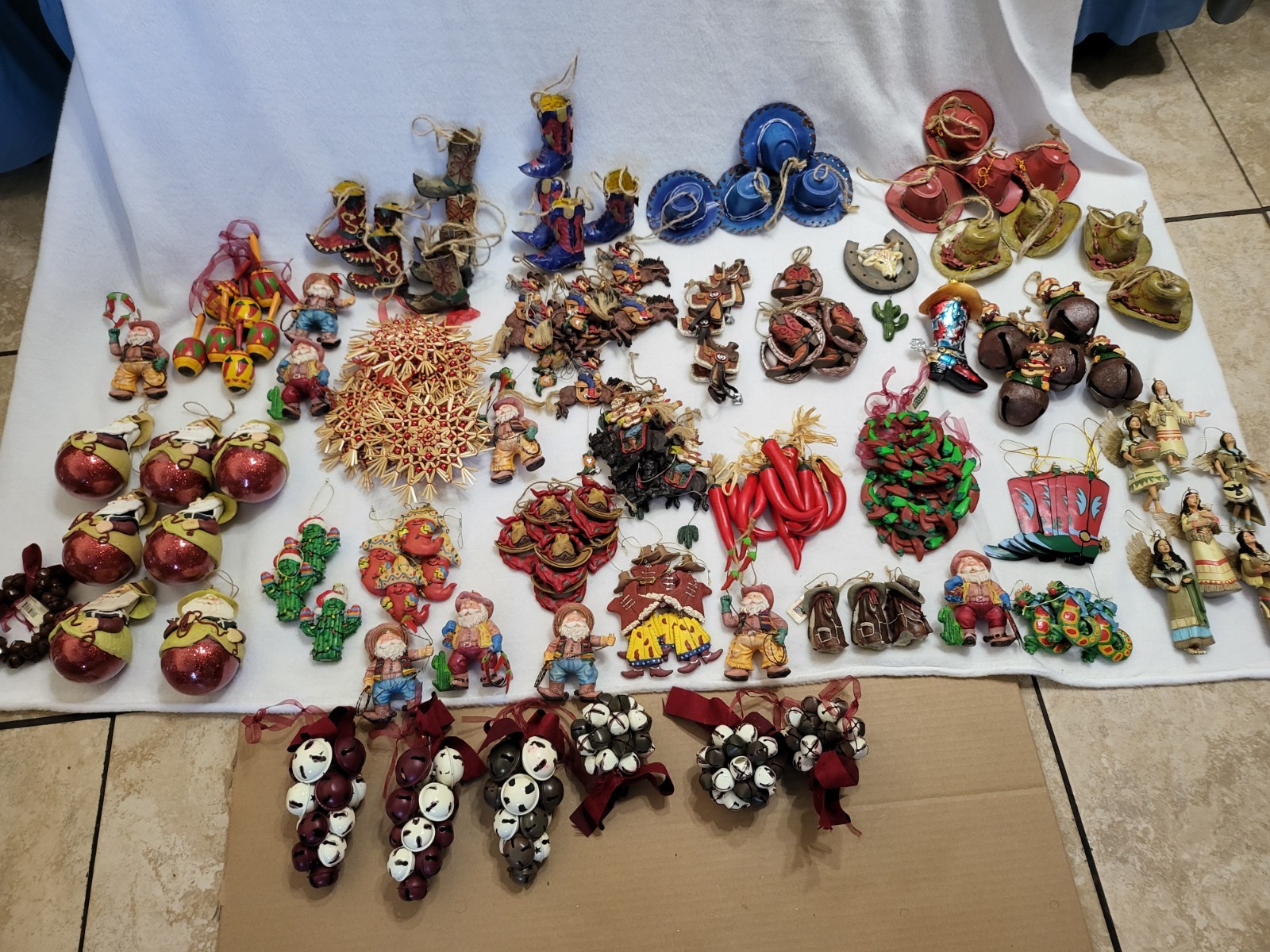 Huge collection of Southwestern and Western-themed Christmas ornaments Vintage Huge collection of Southwestern and Western-themed Christmas ornaments Vintage