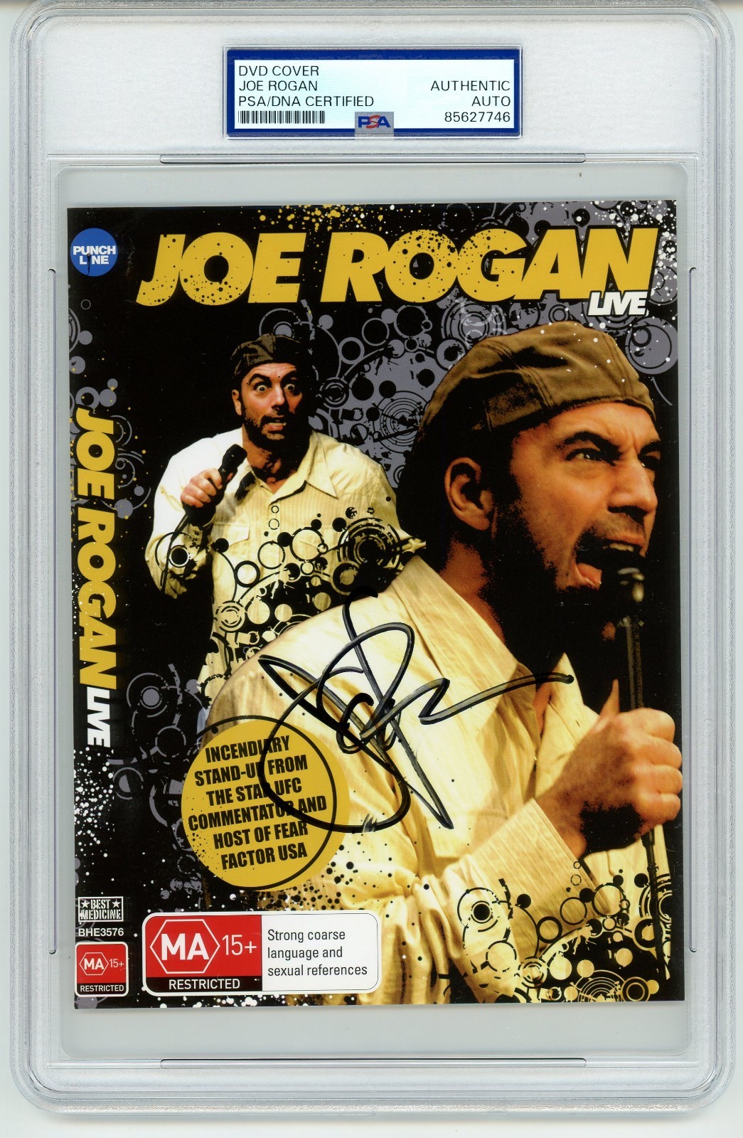 Joe Rogan ~ Signed Autographed Joe Rogan Live DVD Cover ~ PSA DNA Encased