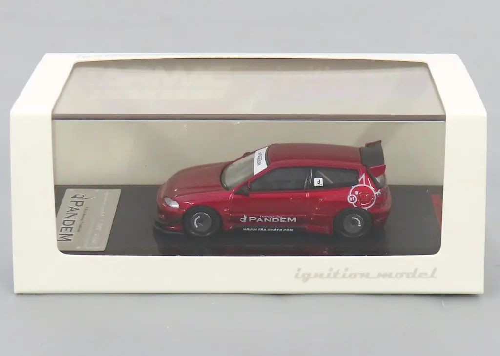 Ignition Model 1/64 PANDEM Civic EG6 Mini Car Red Metallic #1414 Used