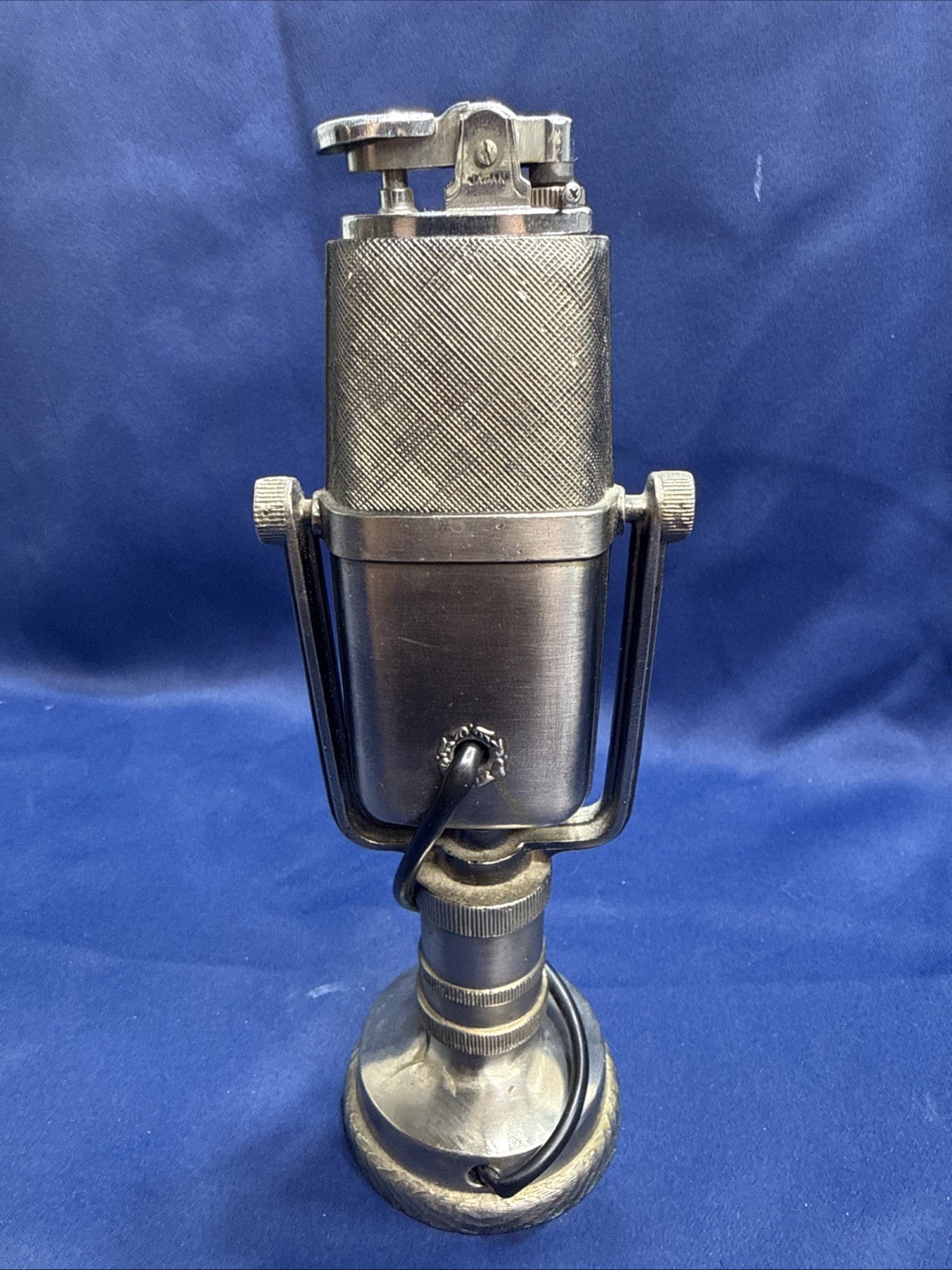 Vintage Microphone Desk Tabletop Lighter Japanese 1950's RARE COMOYS Of London Vintage Microphone Desk Tabletop Lighter Japanese 1950's RARE COMOYS Of London