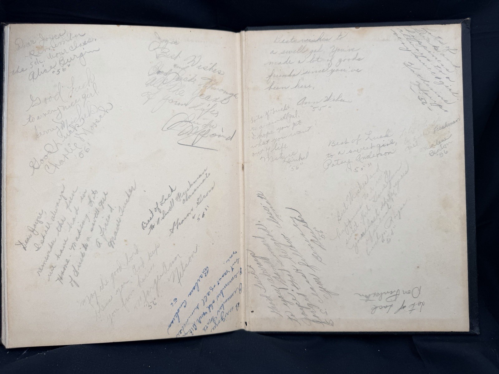 1953 Olean East Richland High School Olney IL Yearbook Signed Illinois