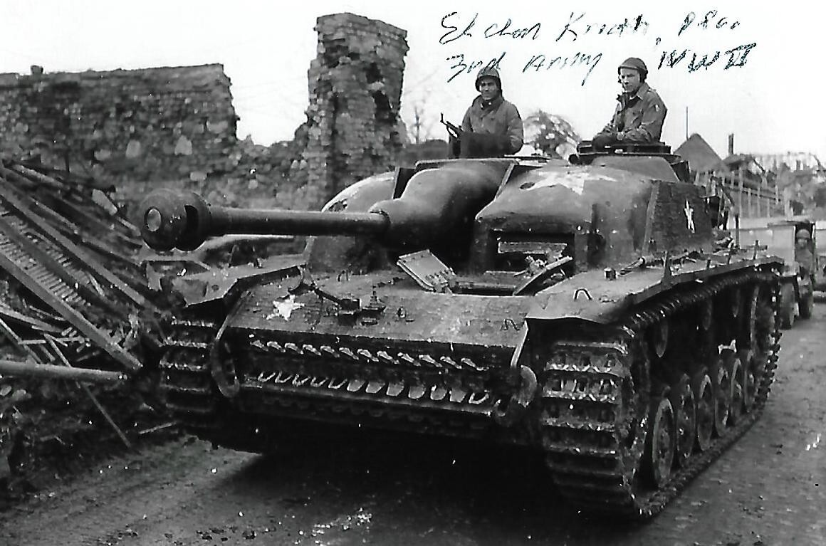 Eldon Knuth autograph 4x6 photo WW II France European Theater USA Rare COA LOOK