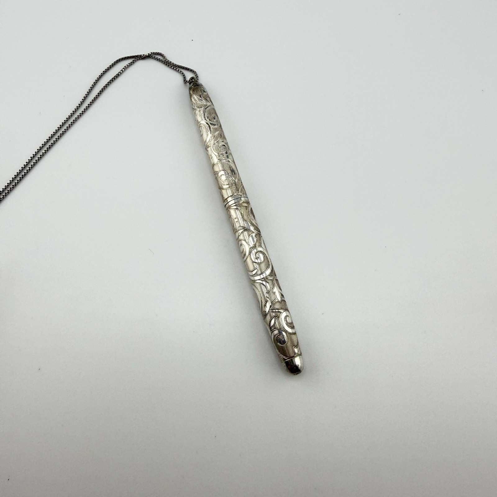 Vintage Fisher Space Pen - Solid .925 Sterling Silver Scroll Pattern Pocket Vintage Fisher Space Pen - Solid .925 Sterling Silver Scroll Pattern Pocket