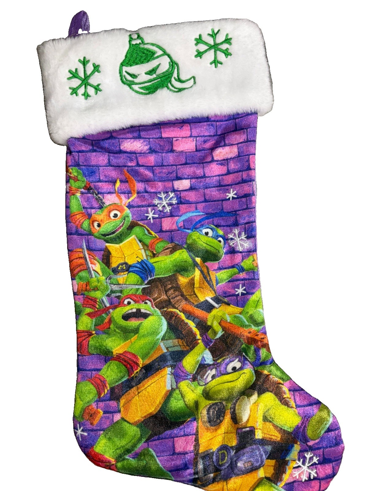 Ruz Teenage Mutant Ninja Turtles Christmas 20” Velour Stocking
