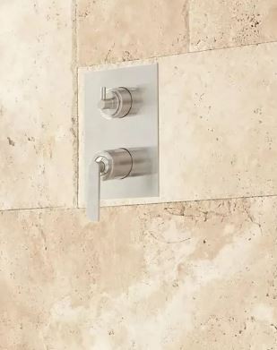 New Brushed Nickel Trimble Shower System Single Lever Shower Valve with 3-Way New Brushed Nickel Trimble Shower System Single Lever Shower Valve with 3-Way