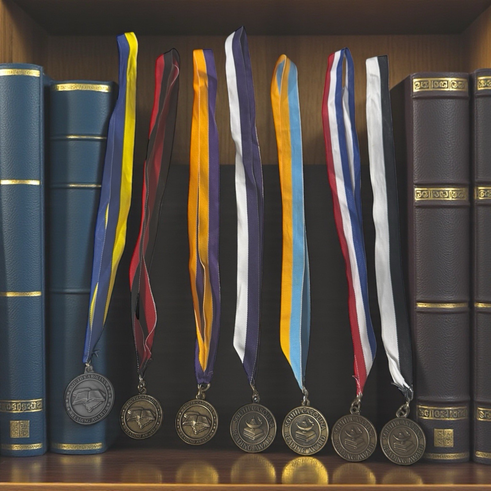 VTG South Carolina Reading Award Medals Assoc Of School Librarians Lot of 7