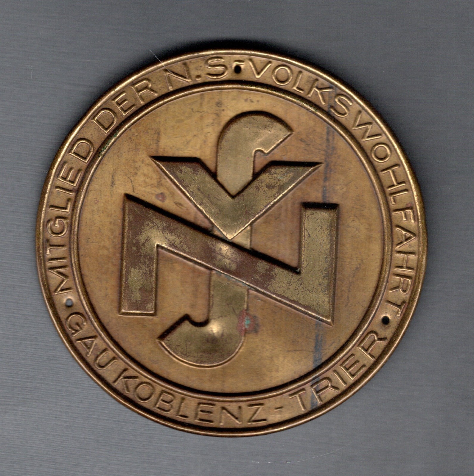 1940's WWII German Nazi Party Membership Door Plaque