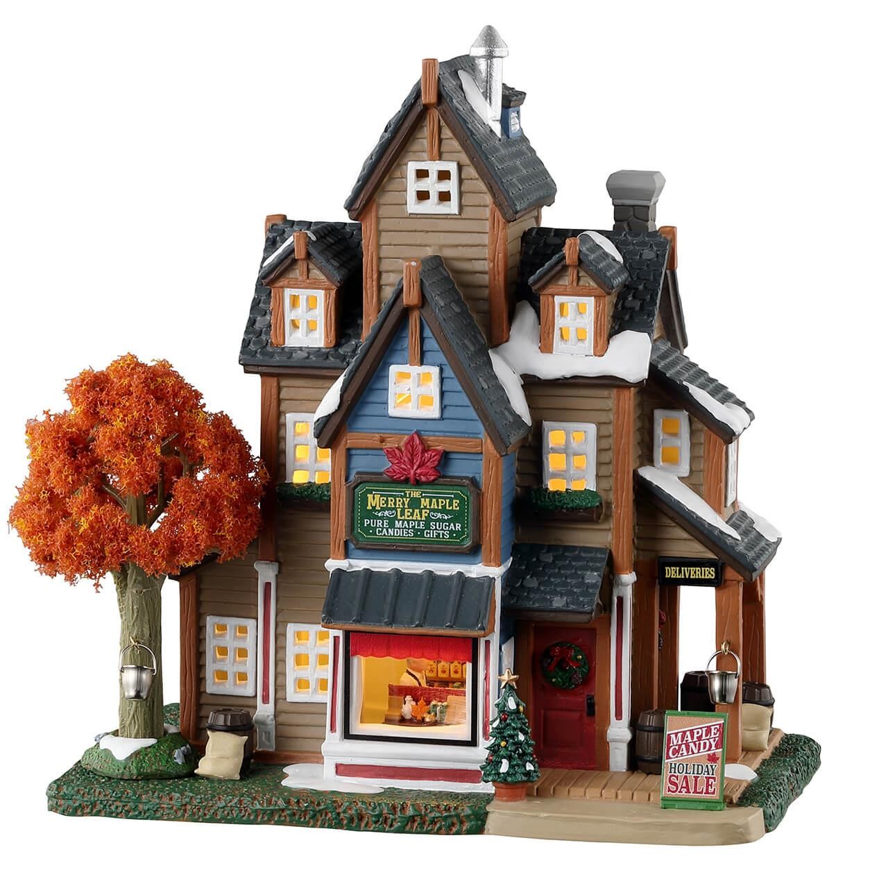 Lemax Harvest Crossing Village The Merry Maple Leaf Candy & Maple Treats 35053 Lemax Harvest Crossing Village The Merry Maple Leaf Candy & Maple Treats 35053