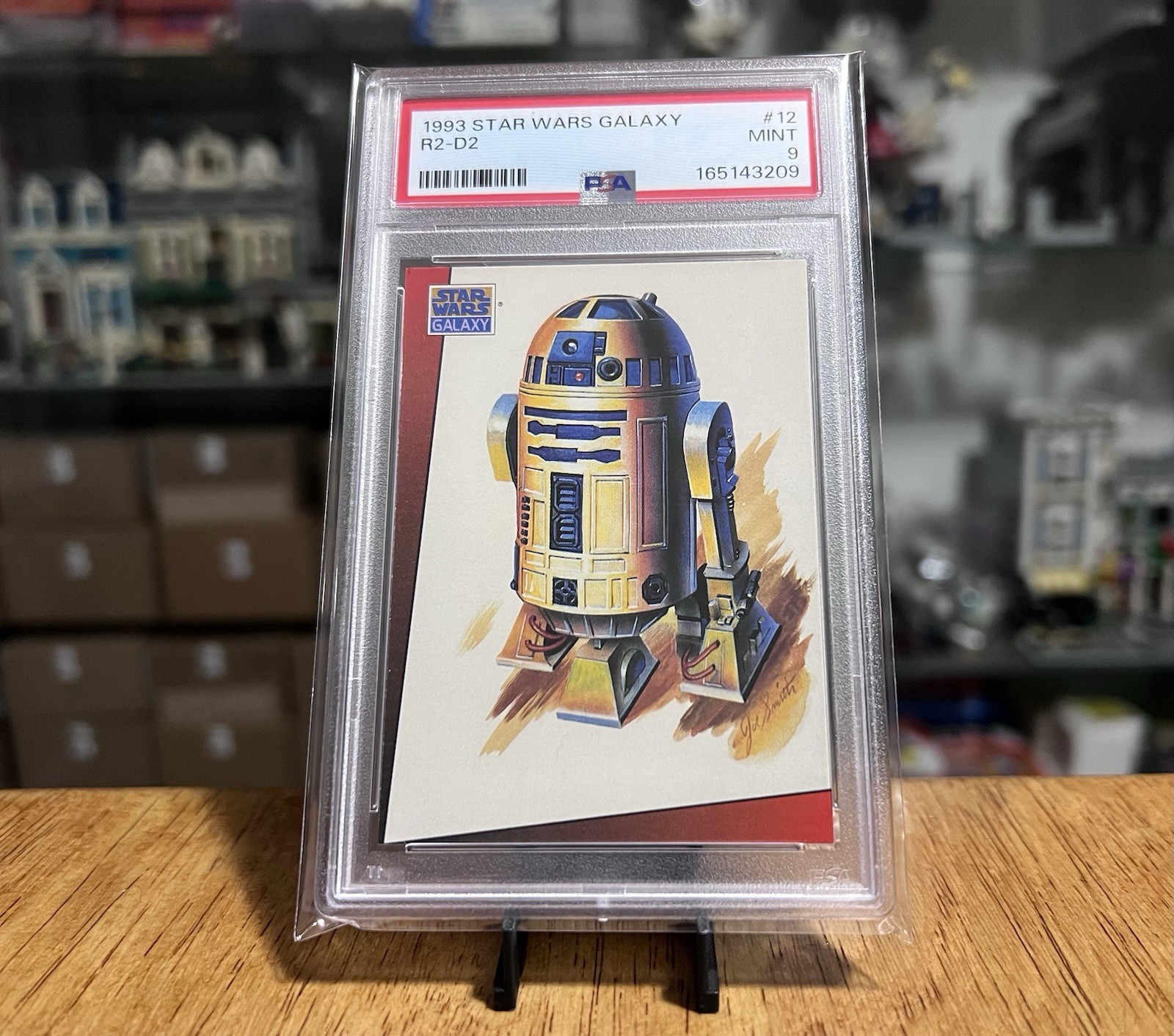 1993 Topps Star Wars 1st Galaxy R2-D2 Astromech Droid Character Card #12 PSA 9 1993 Topps Star Wars 1st Galaxy R2-D2 Astromech Droid Character Card #12 PSA 9